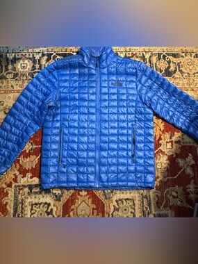 The Northface Goosedown Jacket Zip Up Men’s Size Large Blue